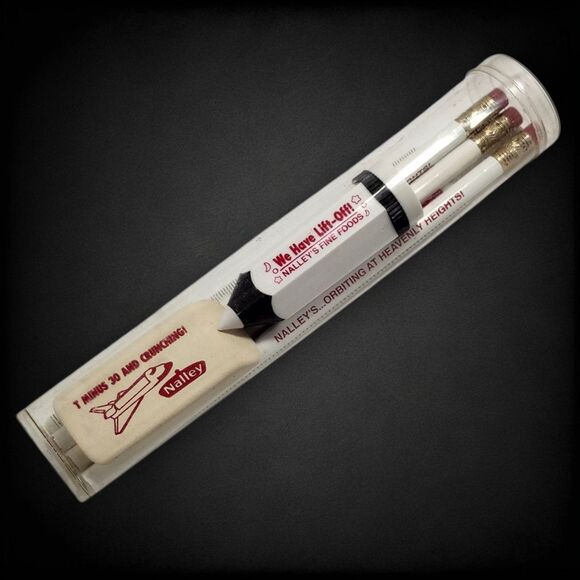 Nalley’s Orbits Space Shuttle Promo Desk Set 1980s Pencils Ruler Eraser NOS RARE - Picture 9 of 10